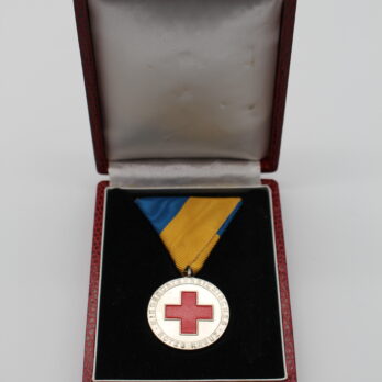 Rot Kreuz Niederösterreich Katastrophenschutz Medaille Silberstufe