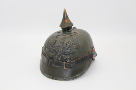 Preußen 1. Weltkrieg Pickelhaube um 1916 mit grauer Farbe