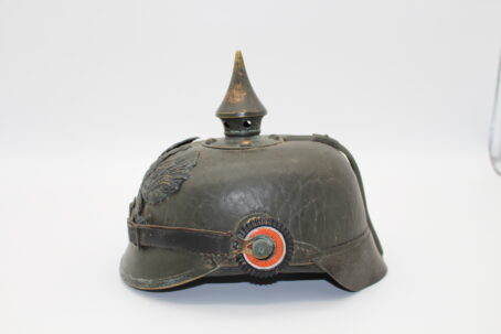 Preußen 1. Weltkrieg Pickelhaube um 1916 mit grauer Farbe – Bild 2
