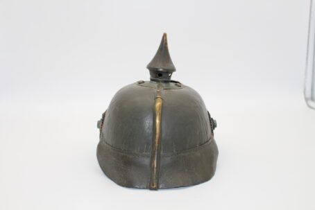 Preußen 1. Weltkrieg Pickelhaube um 1916 mit grauer Farbe – Bild 3