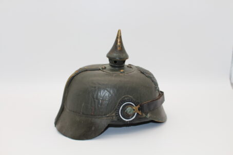 Preußen 1. Weltkrieg Pickelhaube um 1916 mit grauer Farbe – Bild 4