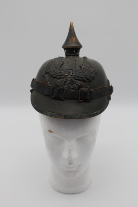 Preußen 1. Weltkrieg Pickelhaube um 1916 mit grauer Farbe – Bild 9