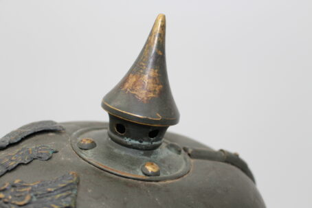 Preußen 1. Weltkrieg Pickelhaube um 1916 mit grauer Farbe – Bild 11