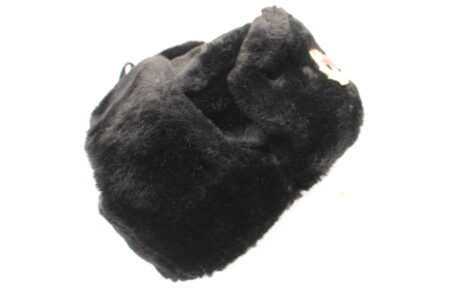 Kunstfell Mütze *schwarz* – Bild 5