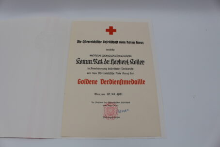 Rot Kreuz Gruppe mit Verdienstkreuz 1. Klasse – Bild 55