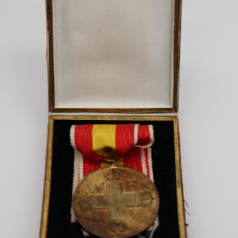 Preußen, Rot Kreuz Verdienstmedaille 1898, im Etui