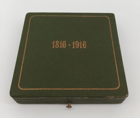 *Medaille* 100 Jahre Österreichische NATIONALBANK, 1816 - 1916, Schwartz, Originalschachtel – Bild 4