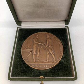 *Medaille* 100 Jahre Österreichische NATIONALBANK, 1816 – 1916, Schwartz, Originalschachtel