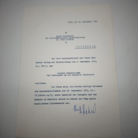 Ordensgruppe eines Primarius Großes Ehrenzeichen Land Steiermark – Bild 14