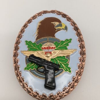 Schießabzeichen des Militär Fallschirmspringer Verbundes für Pistole Bronze