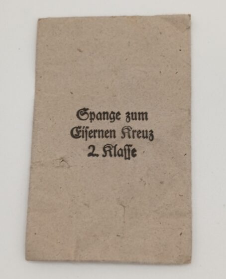 Tüte für Spange zum Eisernen Kreuz 2.Klasse