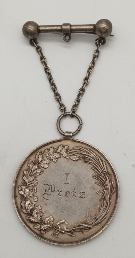 1. Preis Ringkampf St. Pölten 1900 Medaille, 38g – Bild 4