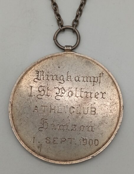 1. Preis Ringkampf St. Pölten 1900 Medaille, 38g – Bild 3