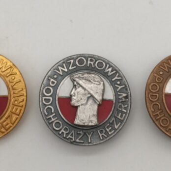 Polen Serie vorbildlicher Offiziersanwärter Bronze Silber Gold, ab 1982