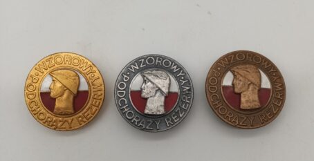 Polen Serie vorbildlicher Offiziersanwärter Bronze Silber Gold, ab 1982 – Bild 2
