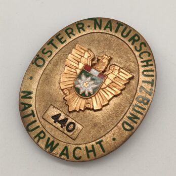Amtsabzeichen Österreichischer Naturschutzbund Naturwacht  Nummer 440