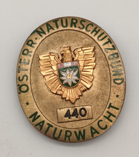 Amtsabzeichen Österreichischer Naturschutzbund Naturwacht  Nummer 440