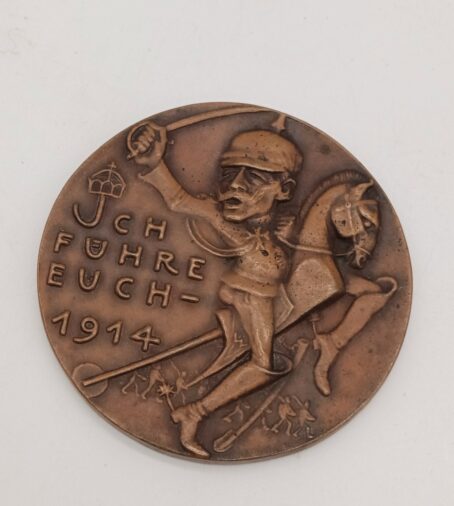 Spottmedaille von Karl Goetz, Ich führe Euch herrlichen Zeiten entgegen, Kienast, 57,51g