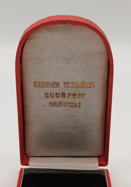Etui für die Bronzene Militärverdienstmedaille, Hersteller Breitner Testverek Budapest – Bild 3