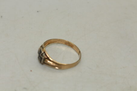 Patriotischer Gold Ring mit Eisernem Kreuz – Bild 3