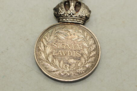 Silberne Militärverdienstmedaille Signum Laudis Kaiser Franz Josef echt Silber Zimbler – Bild 4