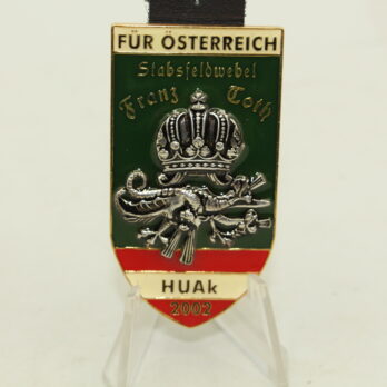 Österreich HUAK Jahrgangsabzeichen Franz Toth 2002