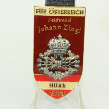 Österreich HUAK Jahrgangsabzeichen Johann Zingl 1998