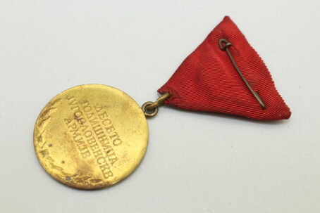 Jugoslawien Medaille zu 10. Jahrestag der Volksarmee – Bild 3