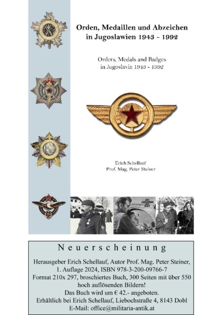 Fachbuch Orden Medaillen und Abzeichen in Jugoslawien 1943 - 1992 Neuerscheinung