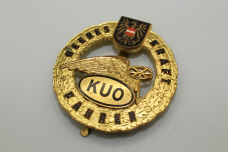 ÖBH Leistungsabzeichen Heeres Kraftfahrer Gold KUO Ausführung 1959