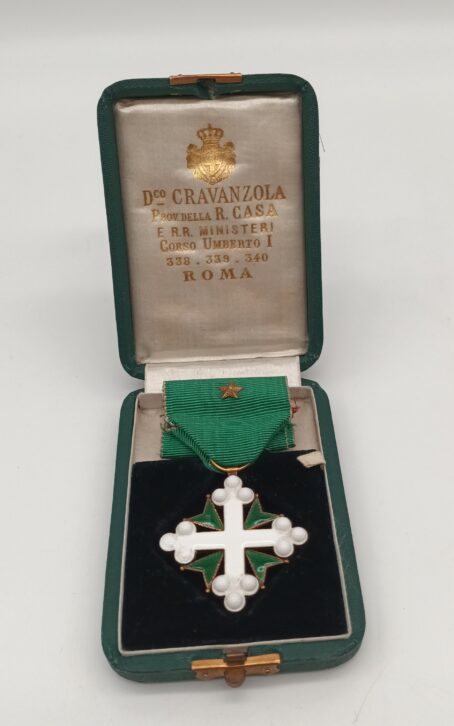 Orden der Heiligen Mauritius und Lazarus – Ritterkreuz im Etui (Goldanteil geprüft)