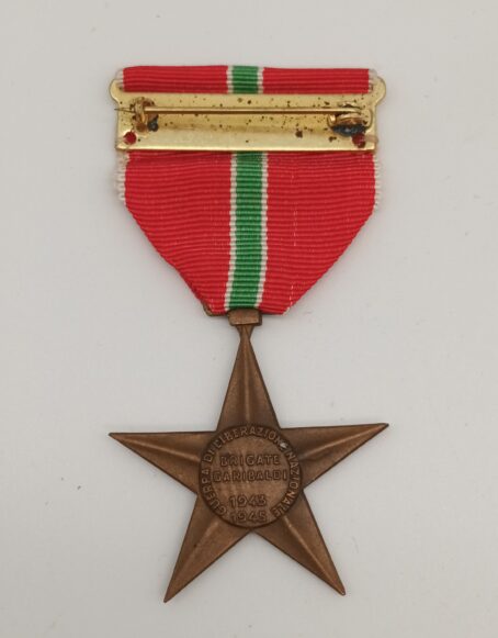 Partisanenstern der Brigate Garibaldi (1943–1945) – Originale italienische Erinnerungsmedaille – Bild 4