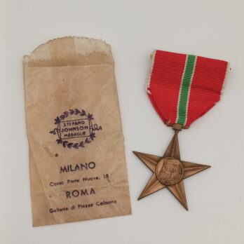 Partisanenstern der Brigate Garibaldi (1943–1945) – Originale italienische Erinnerungsmedaille