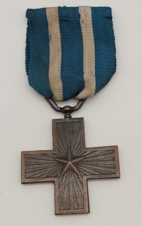 Italien – Kriegsverdienstkreuz 1918 (Croce al Merito di Guerra), König Viktor Emanuel III.