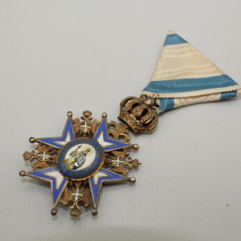 Serbien St. Sava Orden 4. Klass im Etui