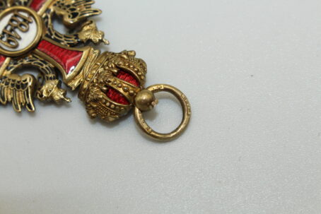 Franz Josef Orden Ritterkreuz Böhm Bronze vergoldet – Bild 7