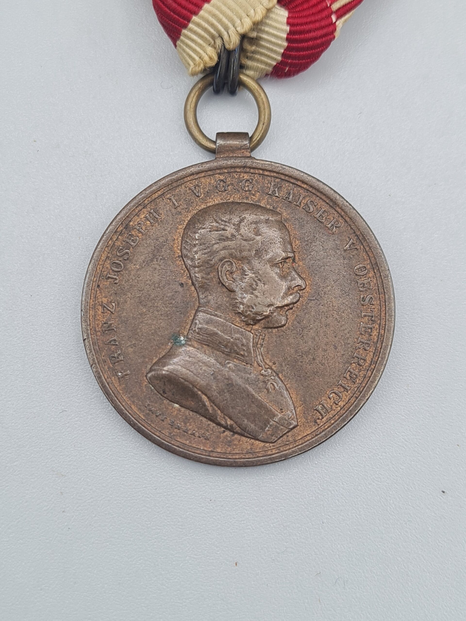 Tapferkeitsmedaille 2. Klasse Bronze Kaiser Franz Josef – Bild 2