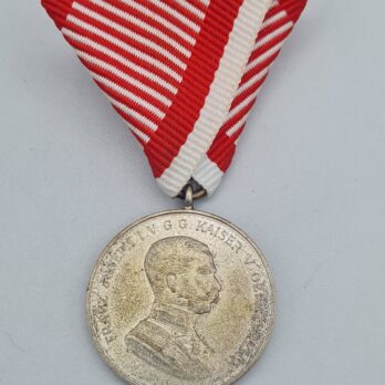 Tapferkeitsmedaille 2. Klasse Silber (Zink-versilbert) Kaiser Franz Josef