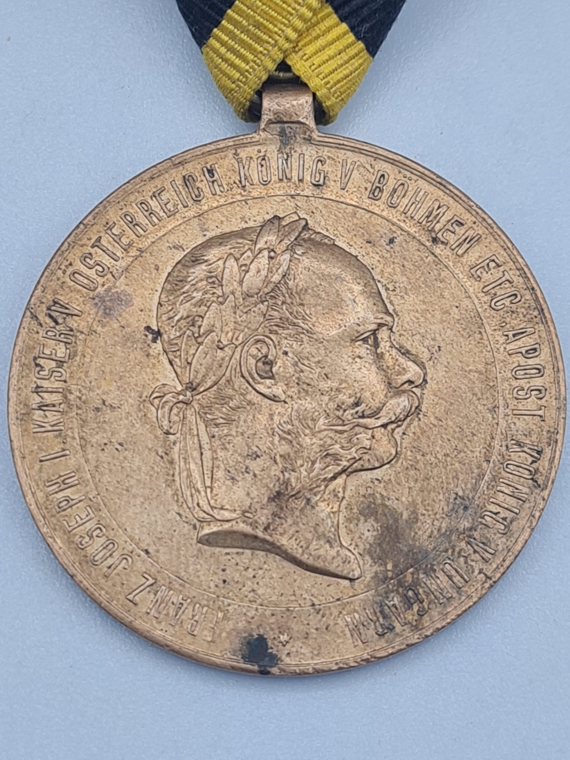 Kriegsmedaille 1873 mit Walzenöse am Band – Bild 2