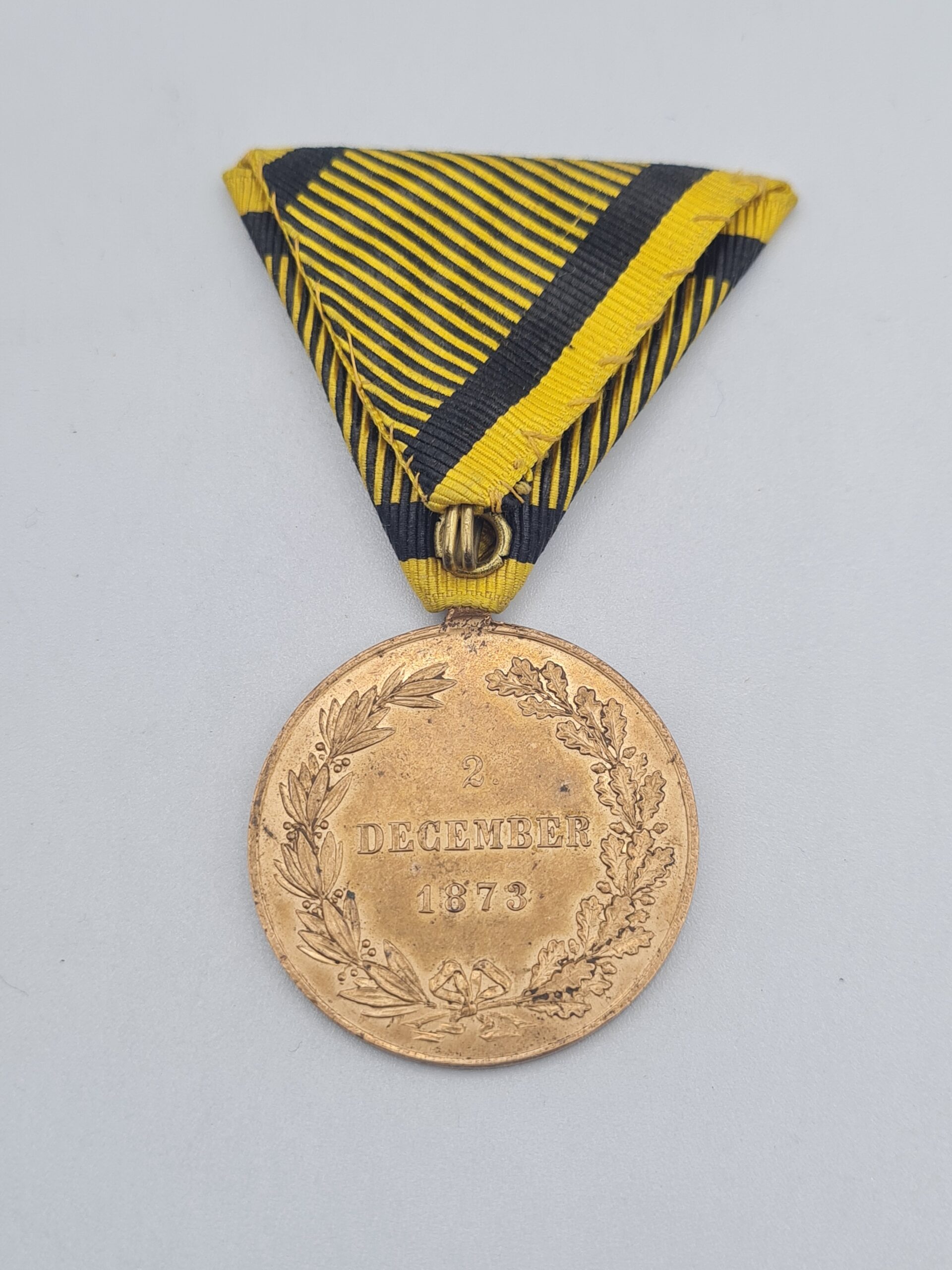 Kriegsmedaille 1873 mit Walzenöse am Band – Bild 3