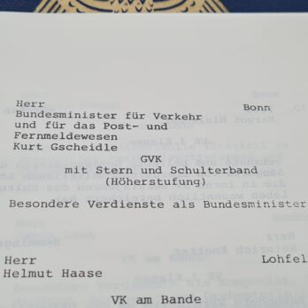 Großes Verdienstkreuz mit Stern und Schulterband Bundesverdienstkreuz BRD